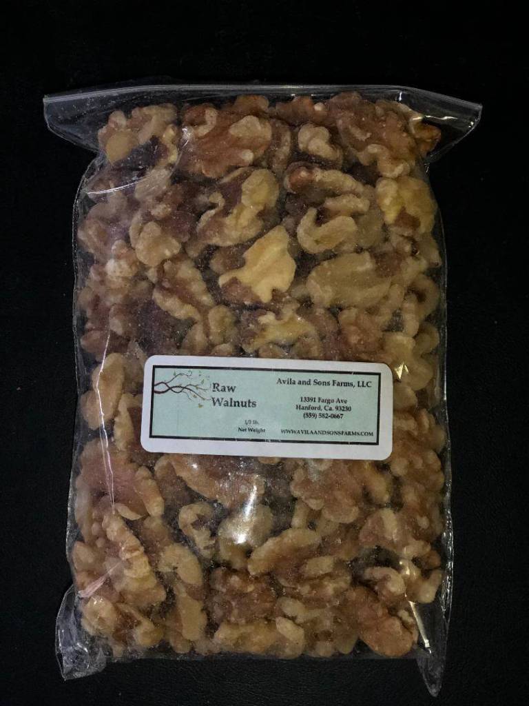 Nuts, Raw Walnuts - 1/2 lb