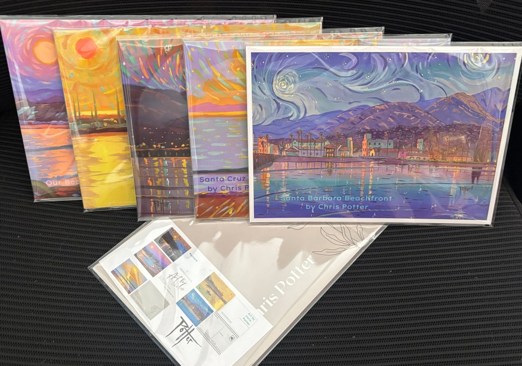 Postcards Van Goghy by Chris Potter - 5 pack